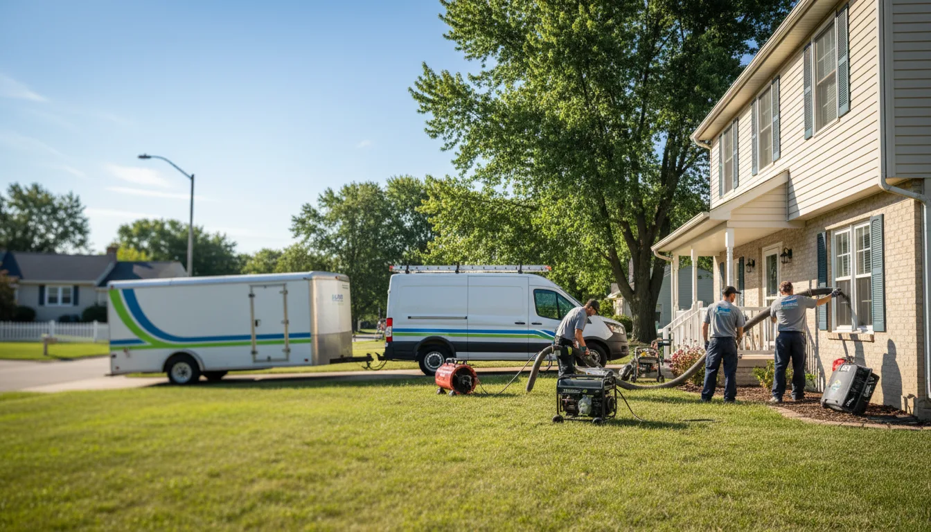 Flooded Basement Restoration And Cleanup With Repair in Beaverdam, OH near me